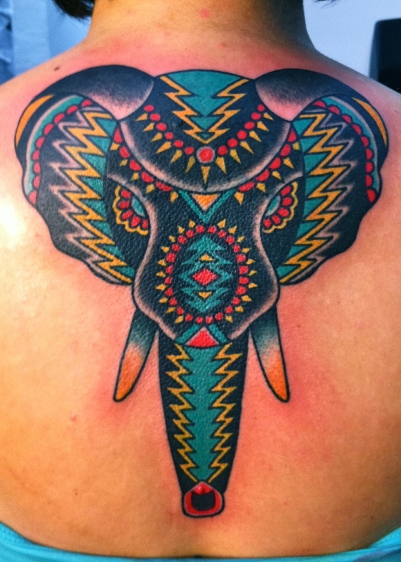 traditional-elephant-tattoo