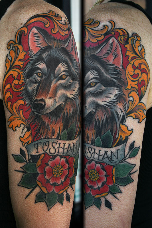 traditional-wolf-tattoo-new-idea