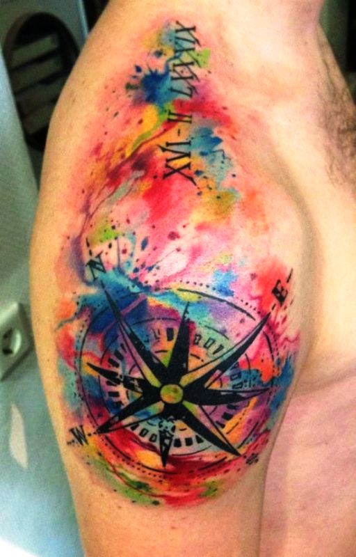 watercolor-compass-tattoo-design-new