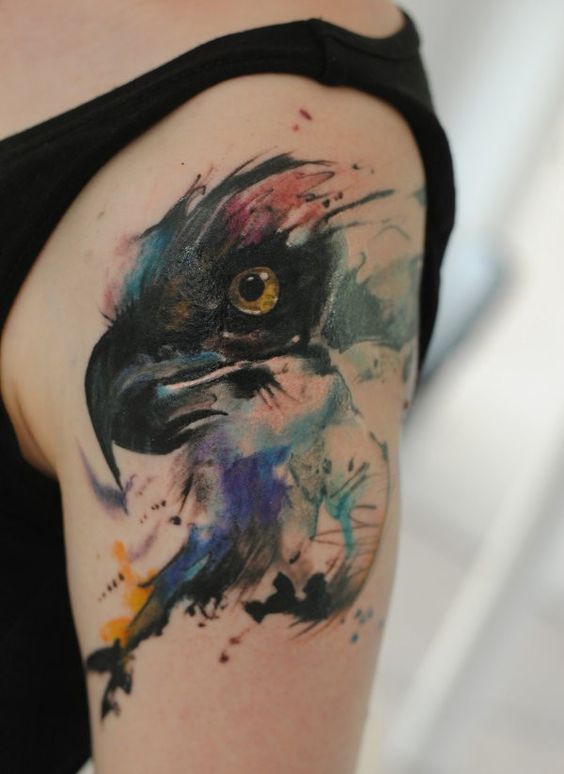 watercolor-eagle-tattoo-shoulder