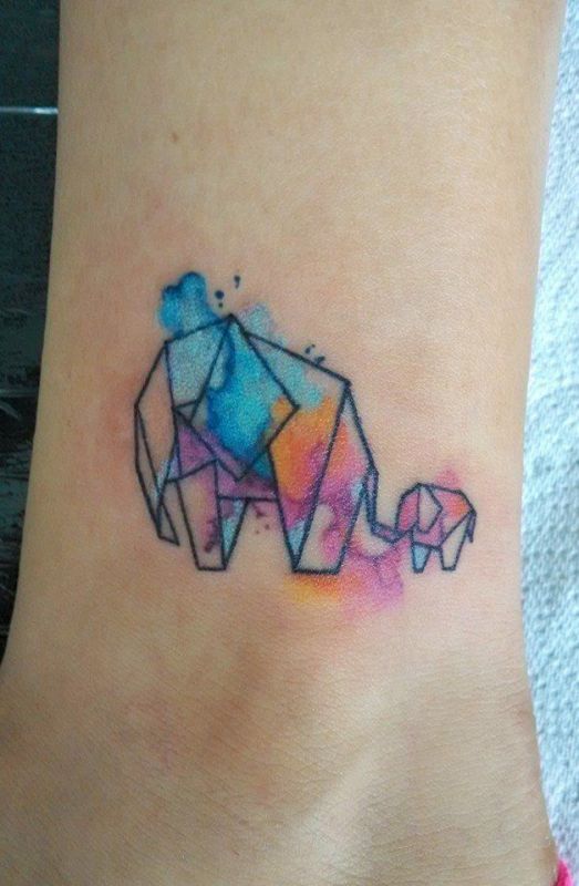 watercolor-elephant-tattoo-designs