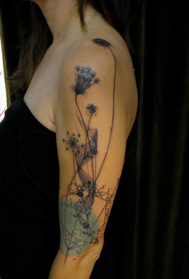 watercolor-flower-tattoo-sleeve