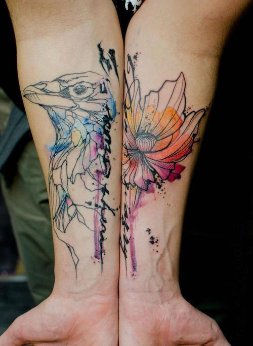 watercolor-flower-tattoo