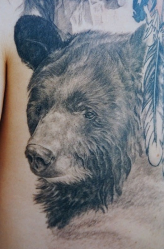 watercolor-geometric-bear-tattoos-design