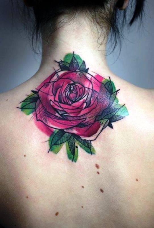 watercolor-rose-tattoo-love