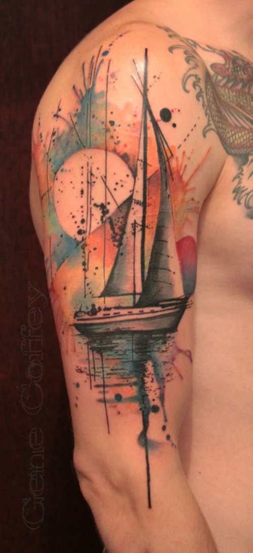 watercolor-sailboat-tattoo-design