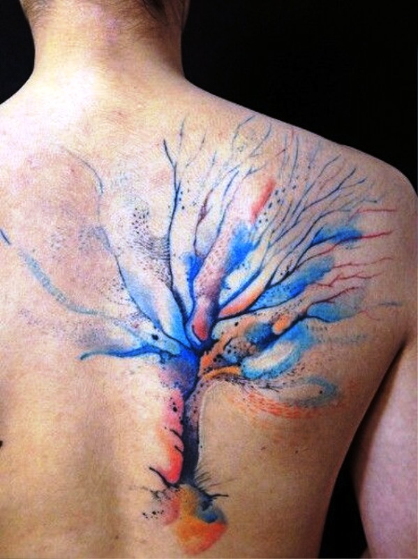 watercolor-tree-tattoo-designs