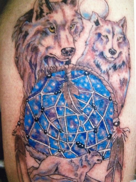 wolf-dream-catcher-tattoo-designs