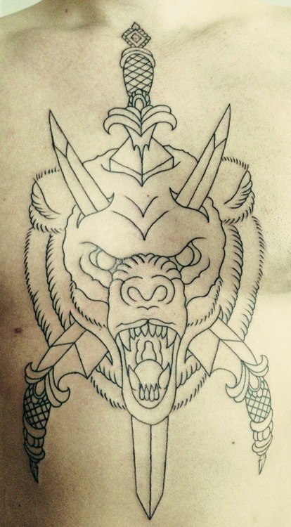wolf-head-outline-tattoo