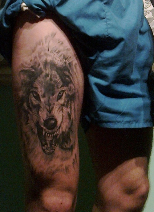 wolf-leg-tattoo