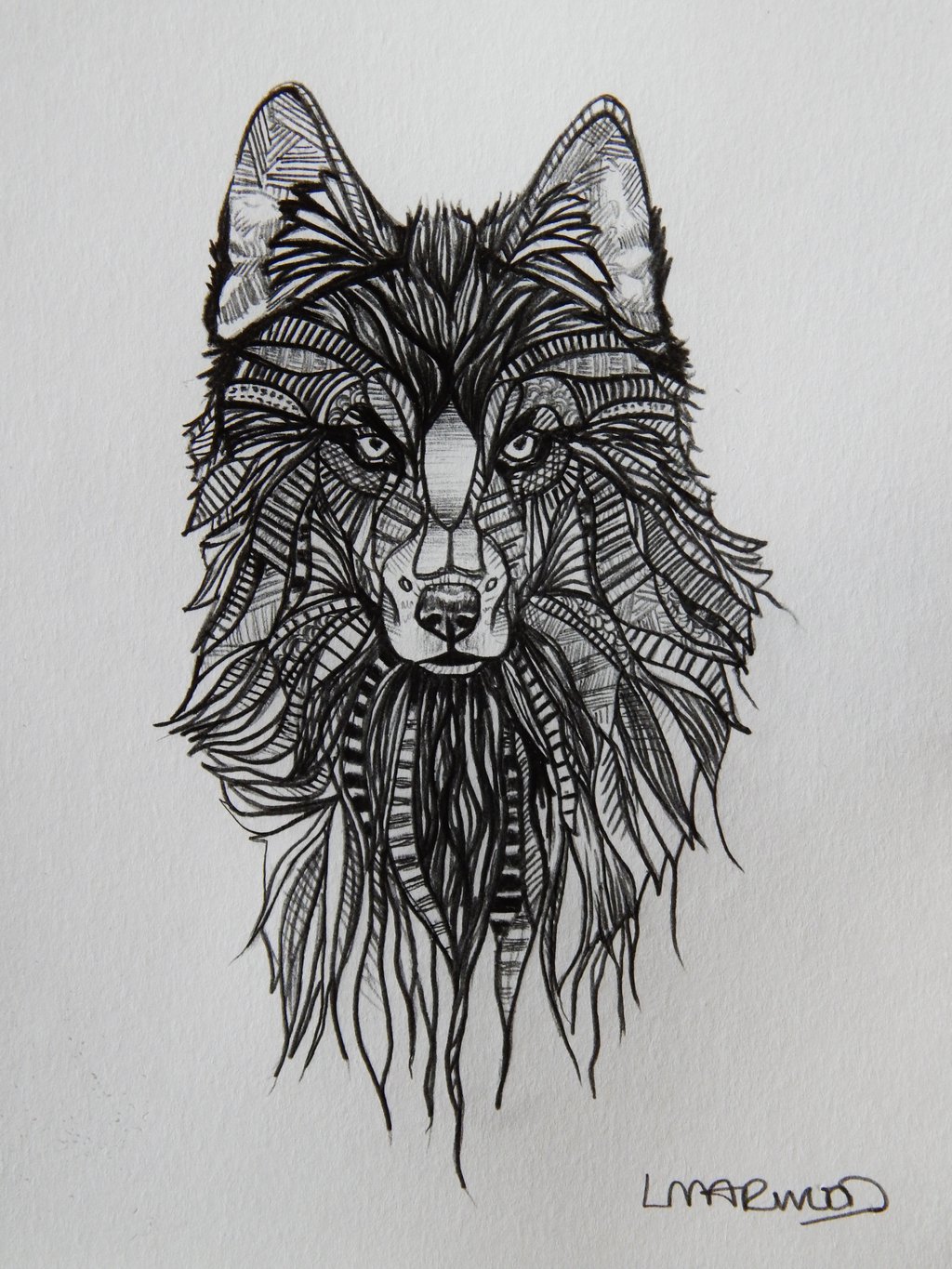 wolf-tattoo-sketches