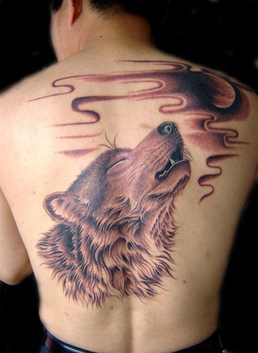 wolf-and-moon-tattoo-designs