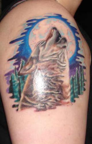 wolves-howling-tattoo