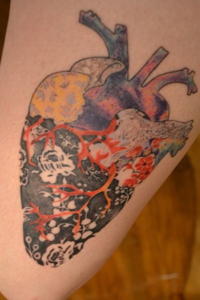 Anatomical Heart Tattoo 2011