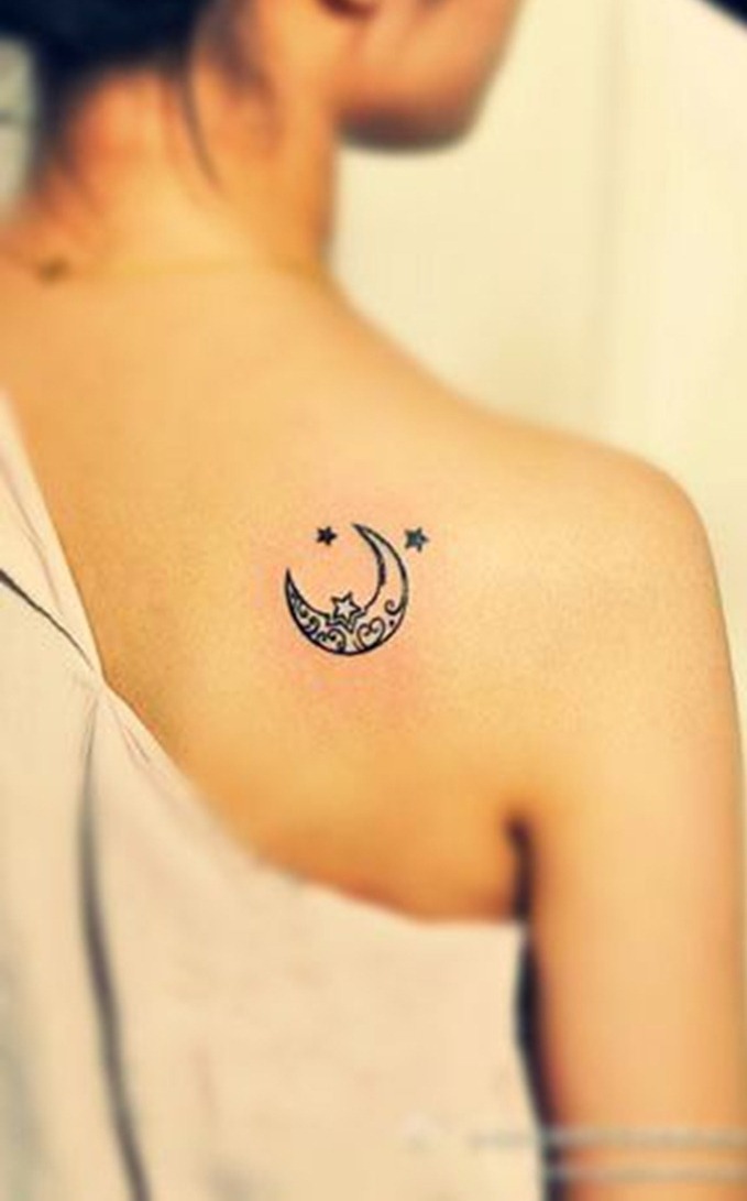 Arrow and Moon Tattoo Designs