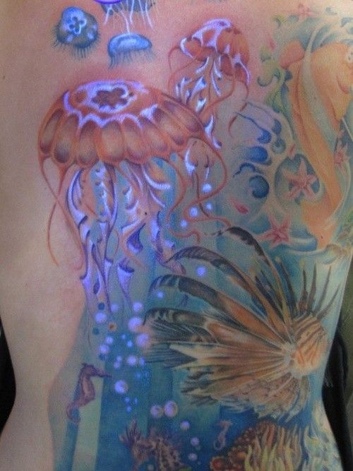 Beautiful Jellyfish Tattoo