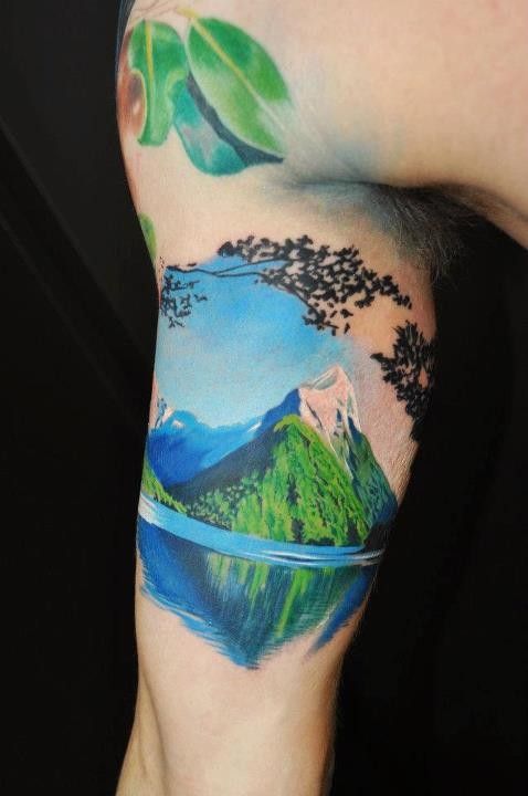 Beautiful Mountain Tattoo