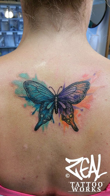 Butterfly Watercolor Tattoo Idea new