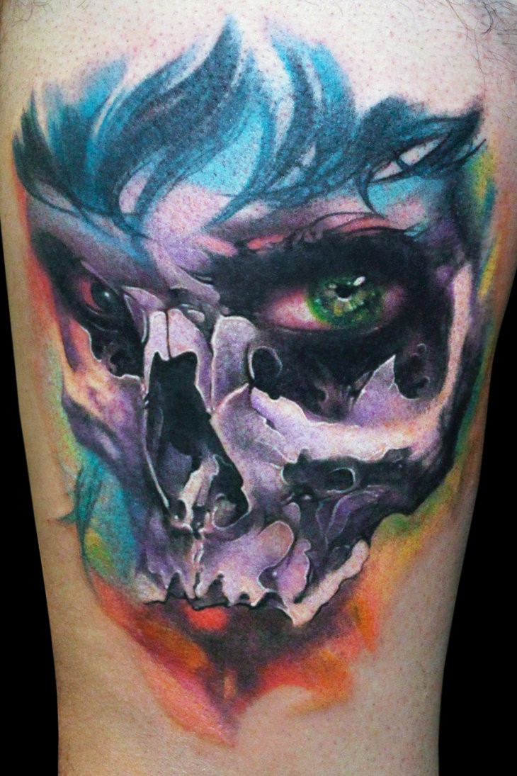 Colorful Skull Tattoos