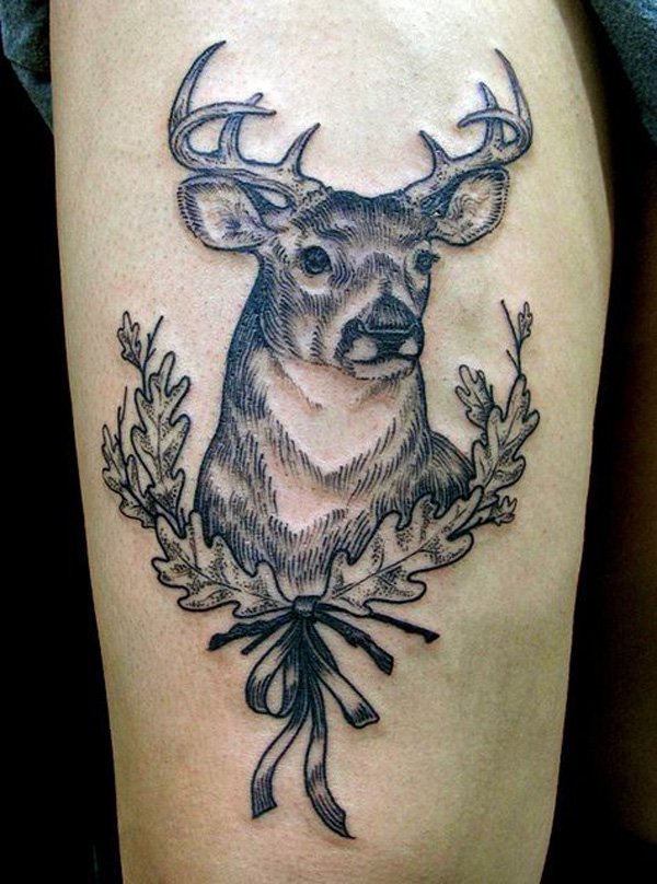 Deer Tattoo Design 2014