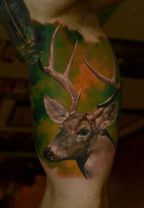 Deer Tattoo Design New