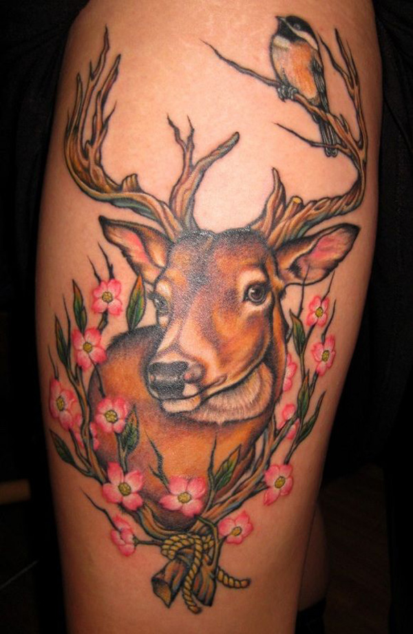 Deer Tattoo Designs for Men