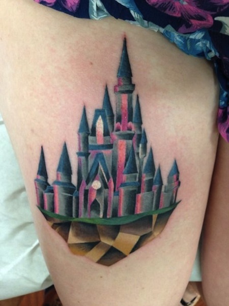 Disney Castle Tattoo 2010