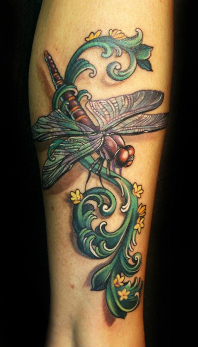 Dragonfly Tattoo Fine Design