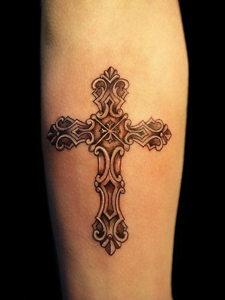 English Cross Tattoo Designs