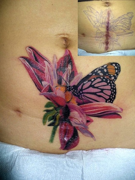 Flower Tattoo Cover Up Ideas