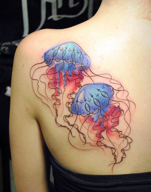 Girly Jellyfish Tattoos