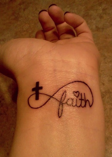 Infinity Faith Wrist Tattoo