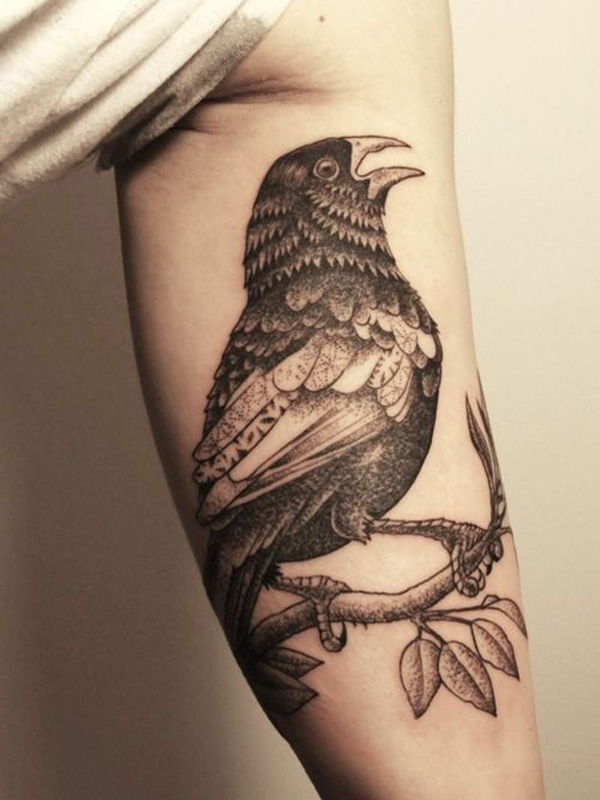 Inner Arm Bird Tattoo