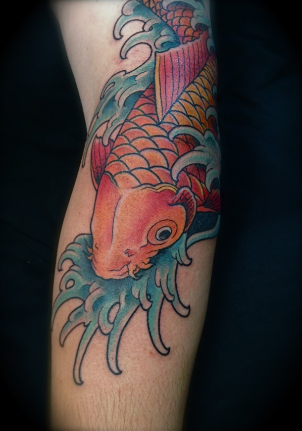 Koi Fish Tattoo Forearm