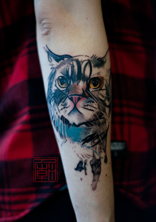 Maine Coon Cat Tattoos