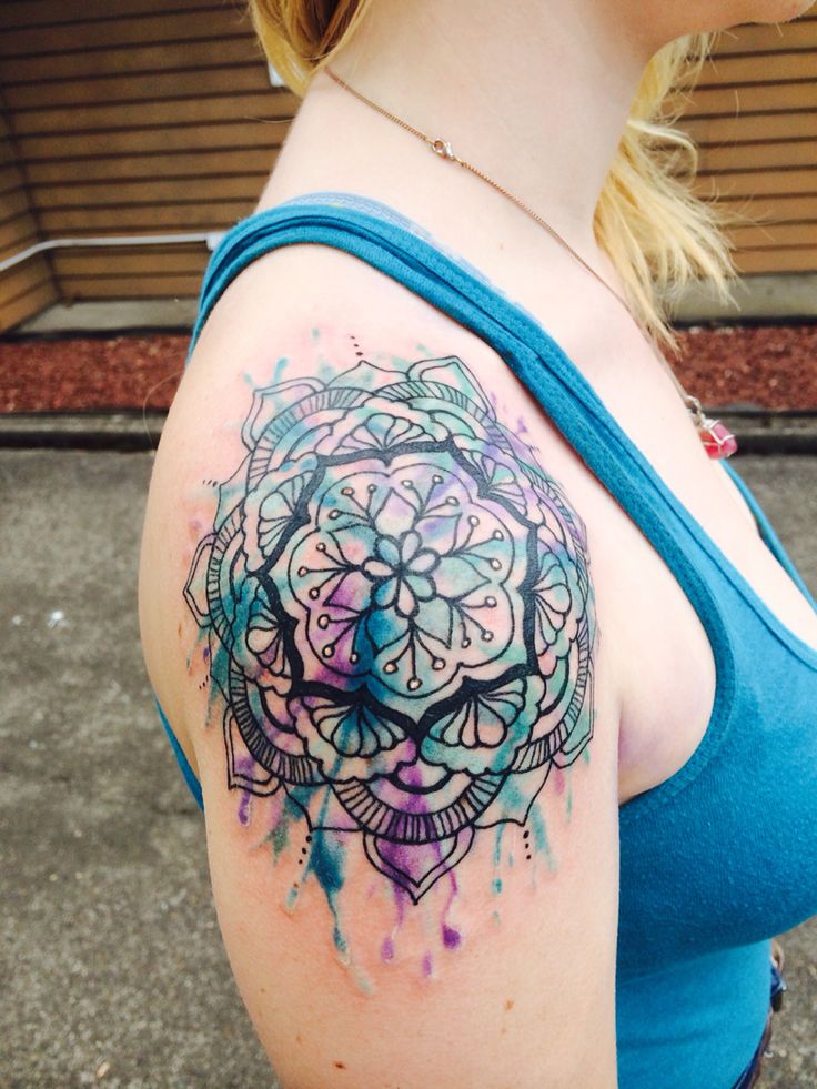 Mandala Shoulder Tattoo