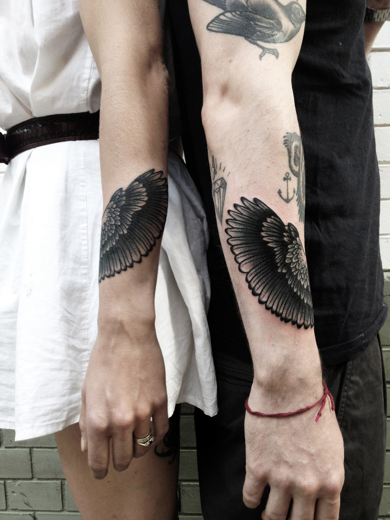 Matching Wing Tattoos