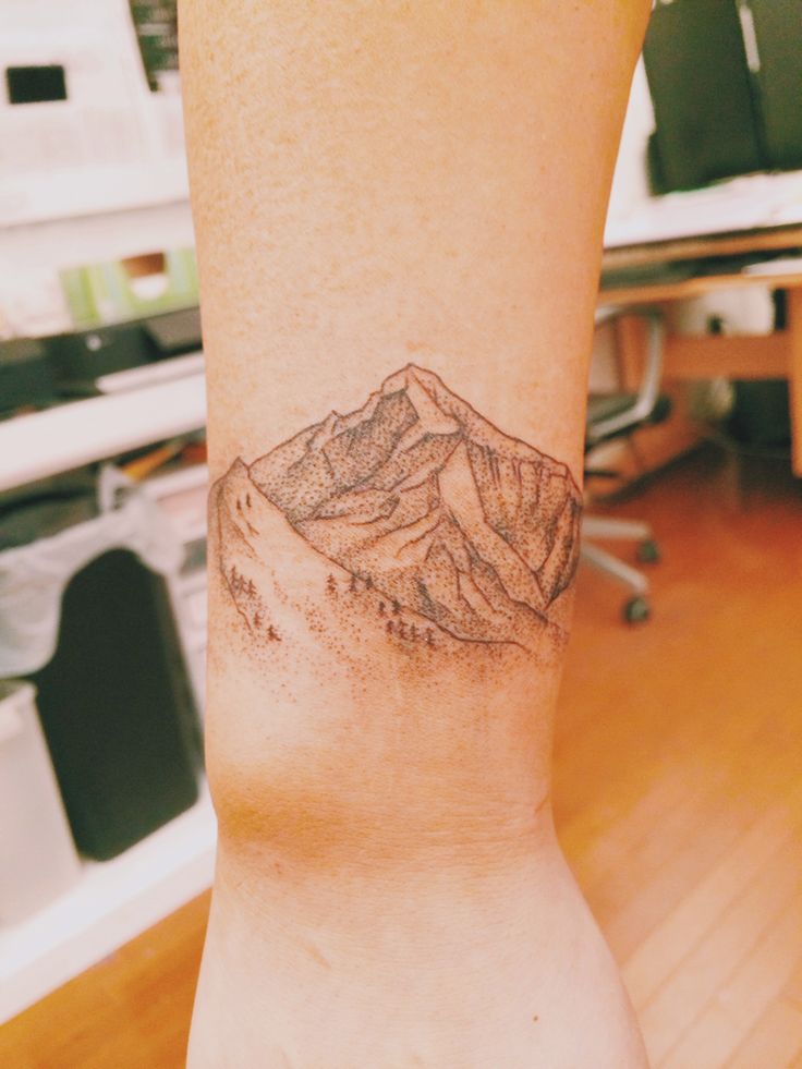 Mountain Tattoo On Wrist 2010