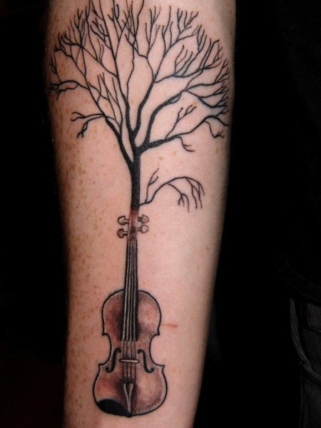 Music Note Tree TattooMusic Note Tree Tattoo