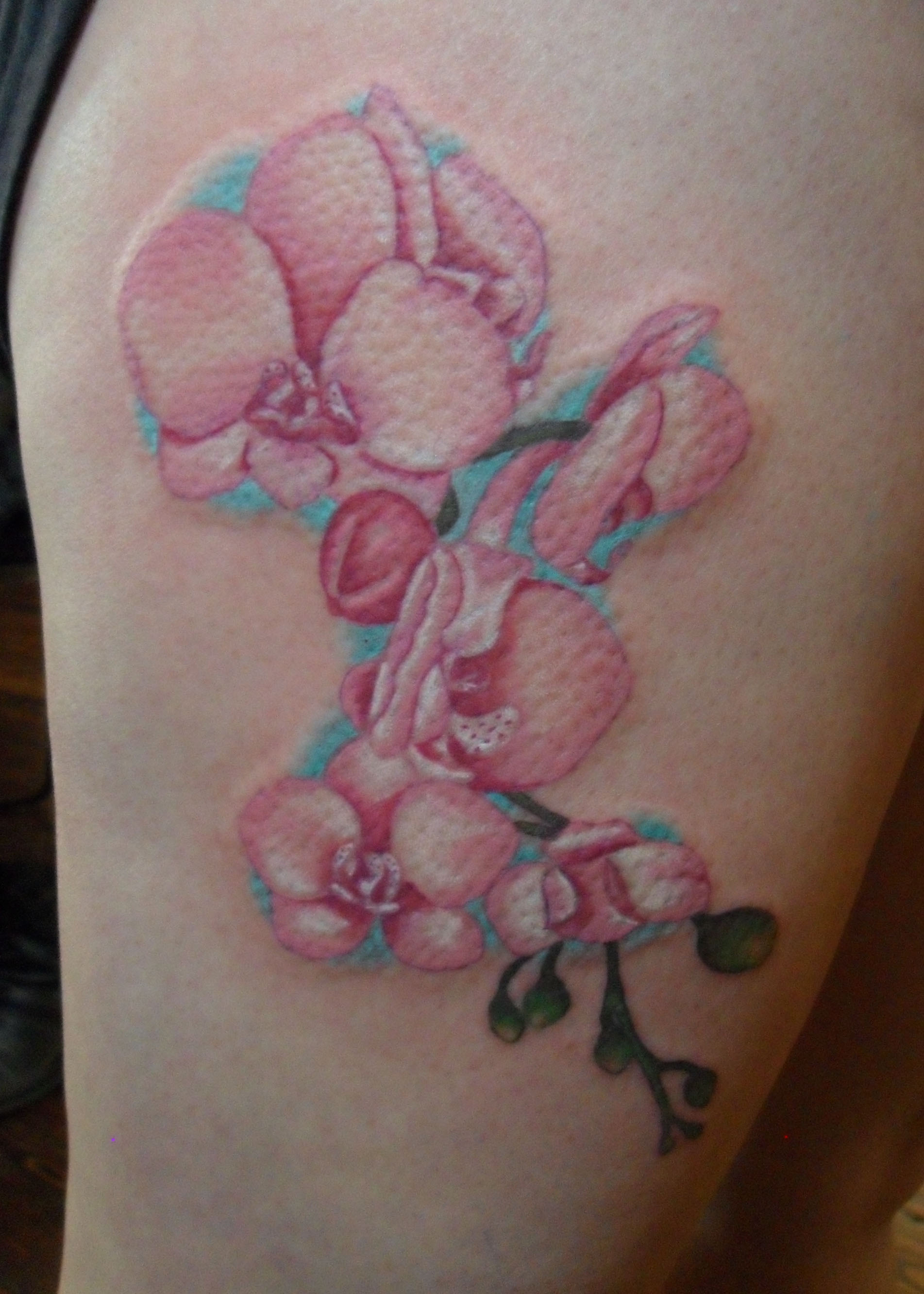 Orchid Flower Tattoos for Man