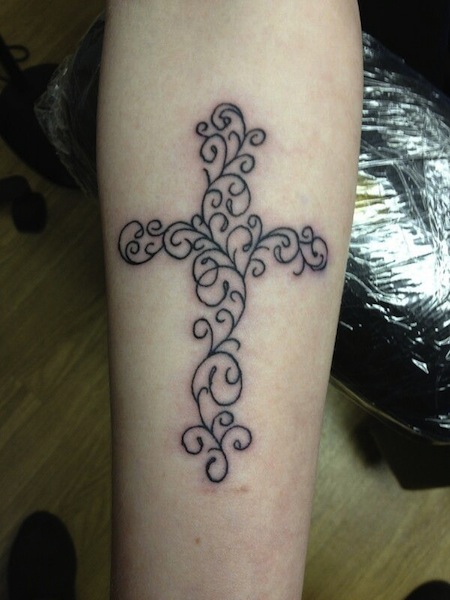 Ornamental Cross Tattoo