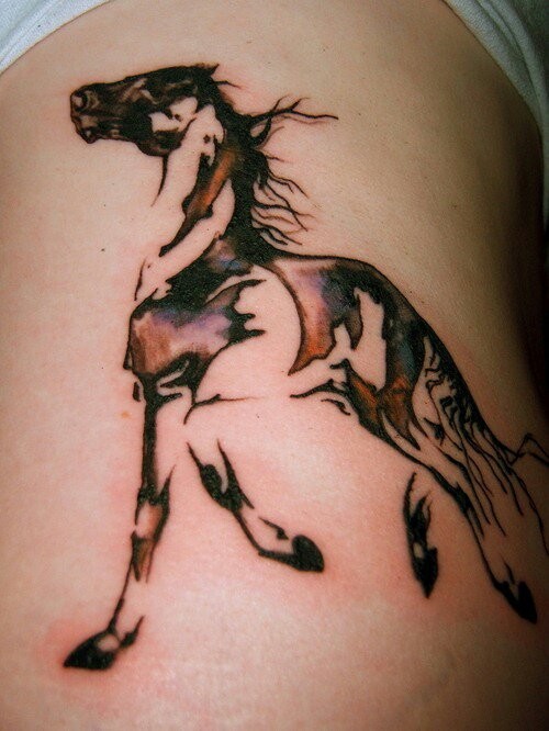 Pinto Horse Tattoo