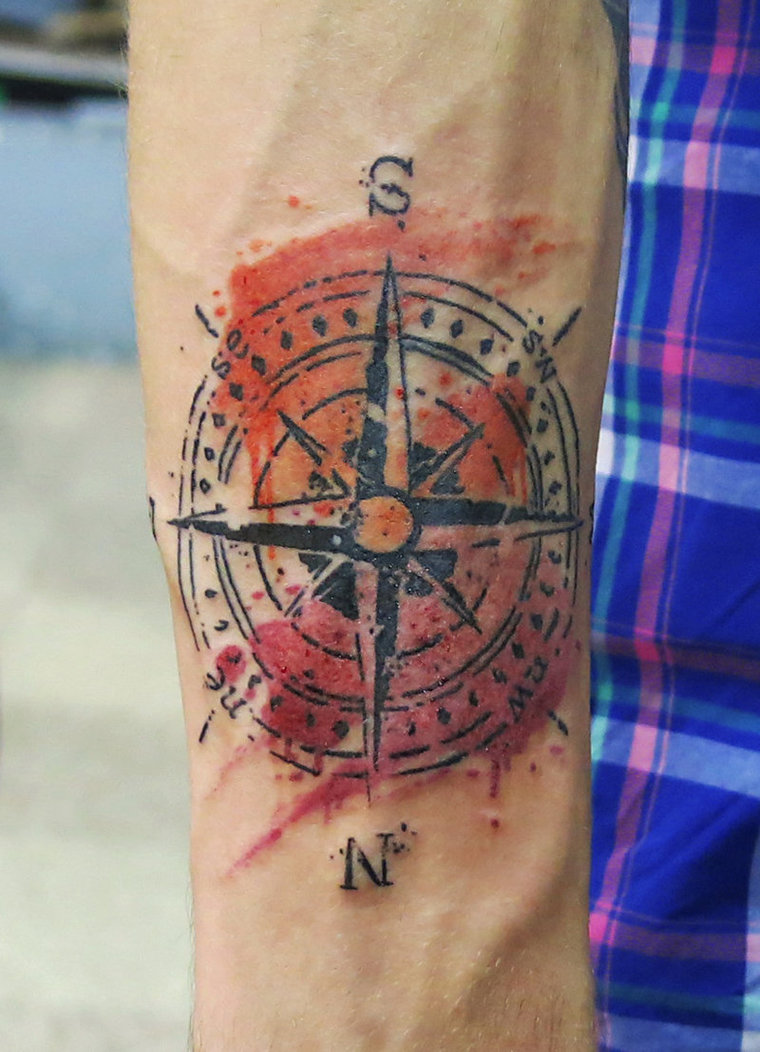 Pocahontas Compass Tattoo New