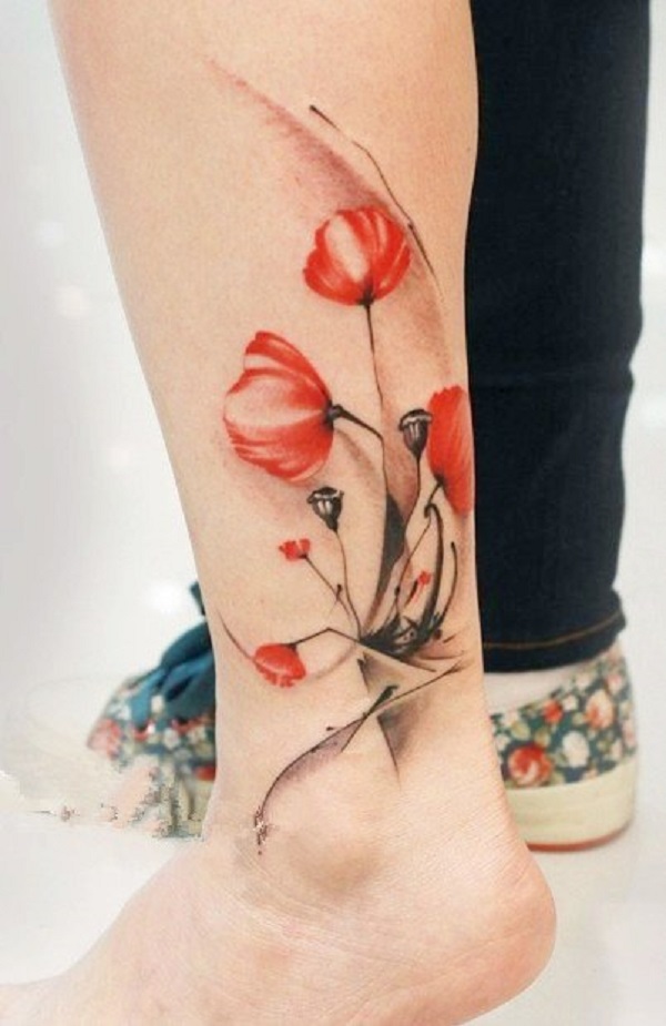 Poppy Flower Tattoos 2002