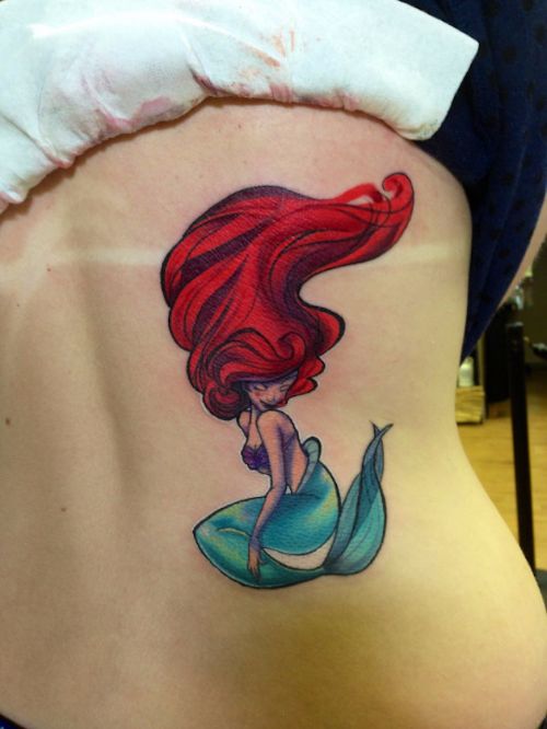 Red Haired Mermaid Tattoo Ideas