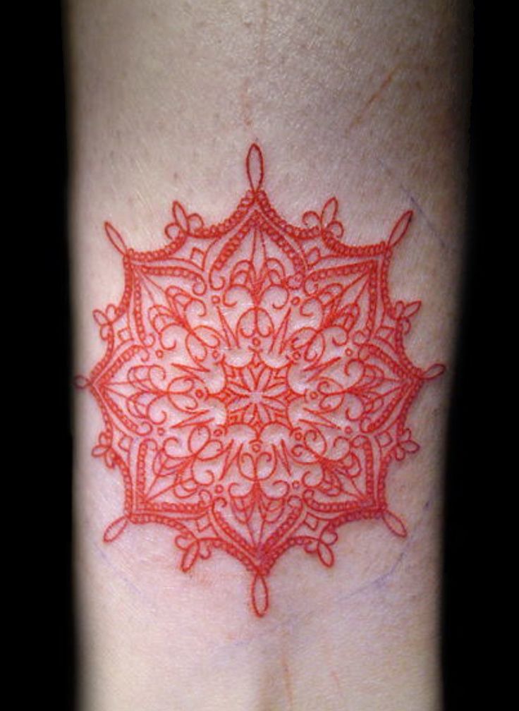 Red Mandala Tattoos