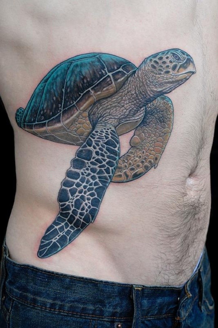 Sea Turtle Tattoo Man