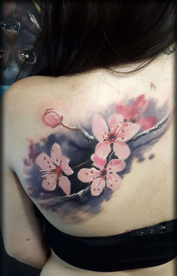 Small Cherry Blossom Tattoos for Women