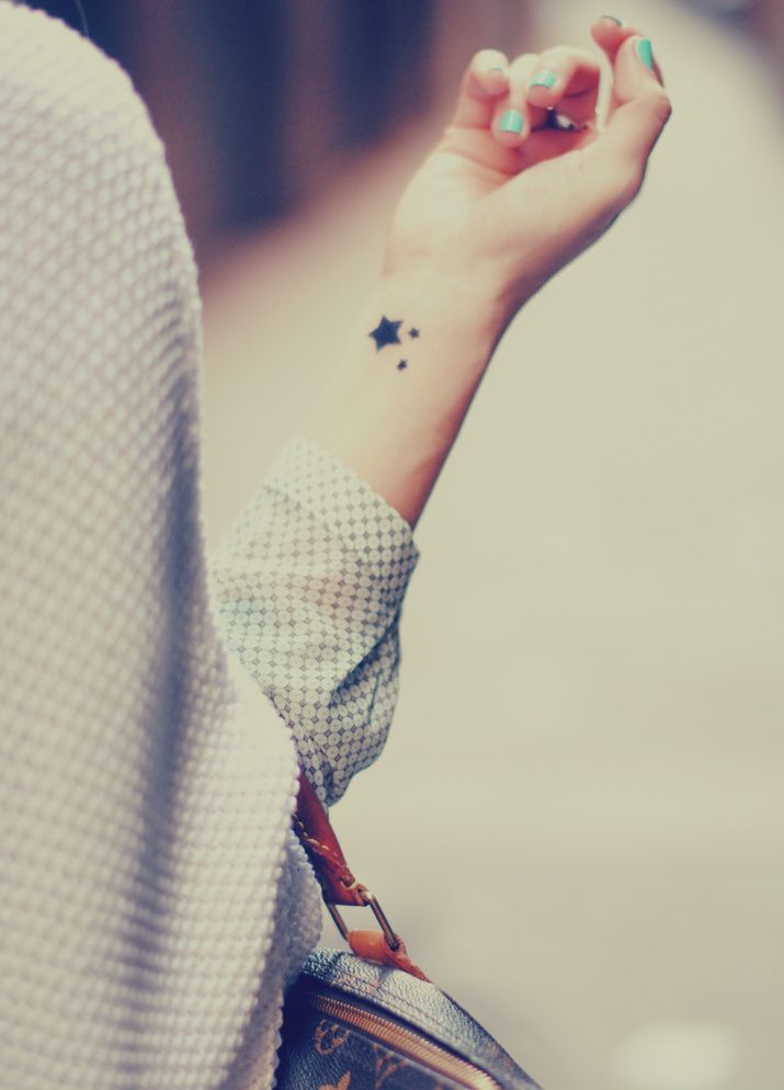 Star Tattoos On Wrist Designs