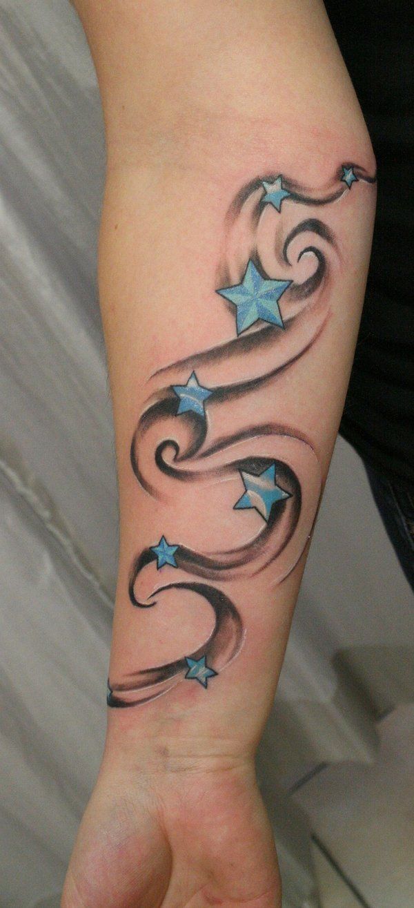 Star Tattoos with Shading
